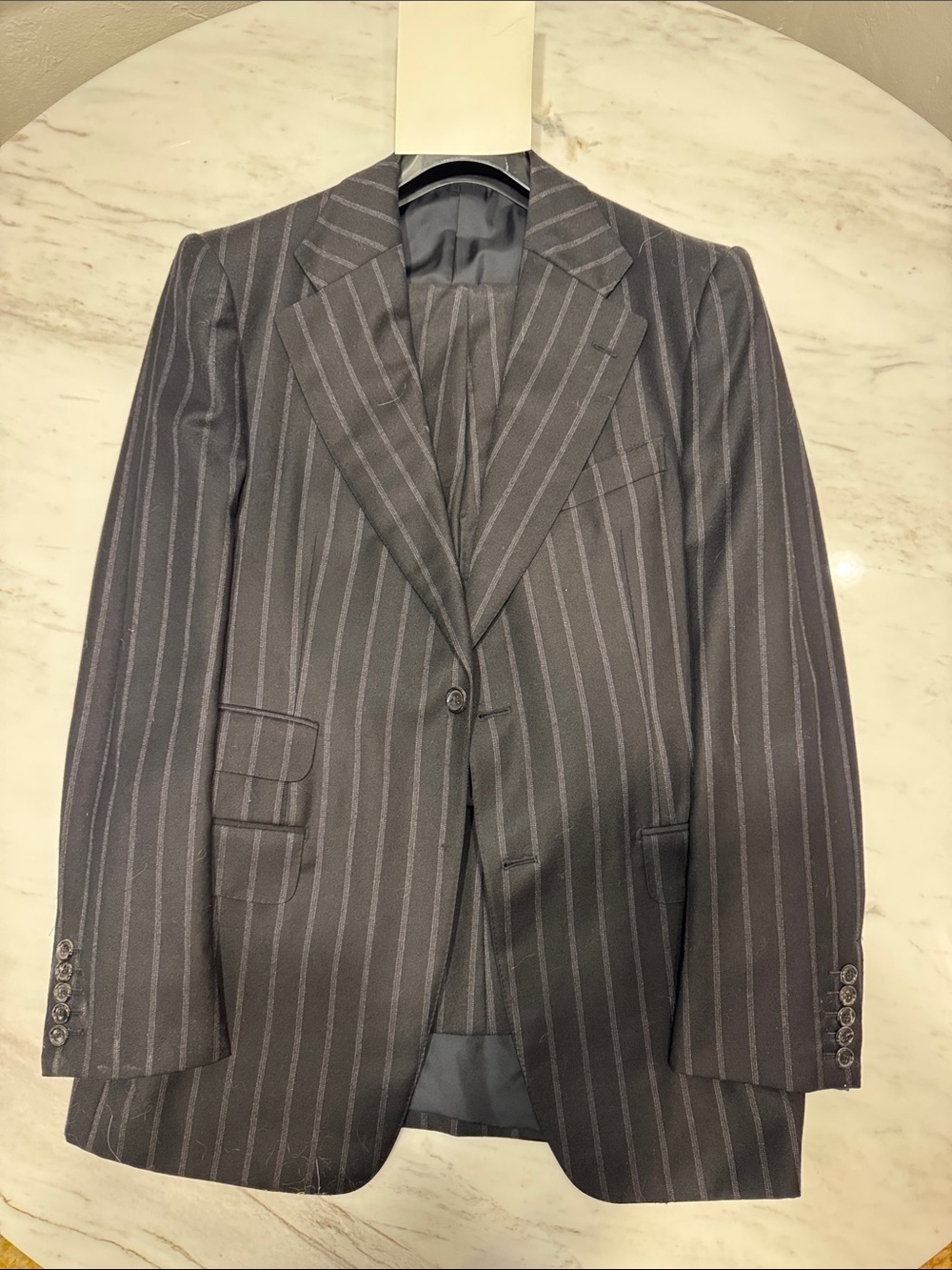 Gucci Men's Charcoal Pinstripe Single-Breasted Suit
